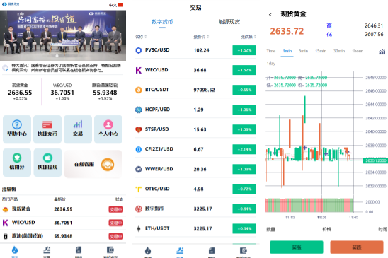 海外微交易系统/虚拟币黄金期货微盘/多语言秒合约微盘